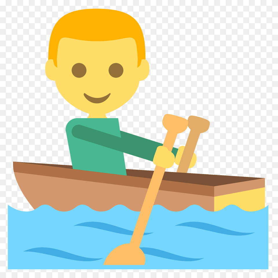 Person Rowing Boat Emoji Clipart, Watercraft, Vehicle, Transportation, Head Png
