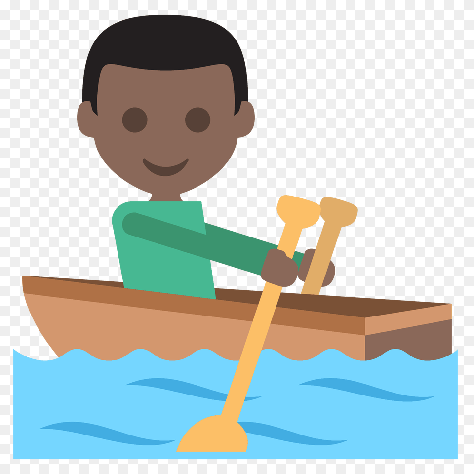 Person Rowing Boat Emoji Clipart, Watercraft, Vehicle, Transportation, Baby Free Png Download