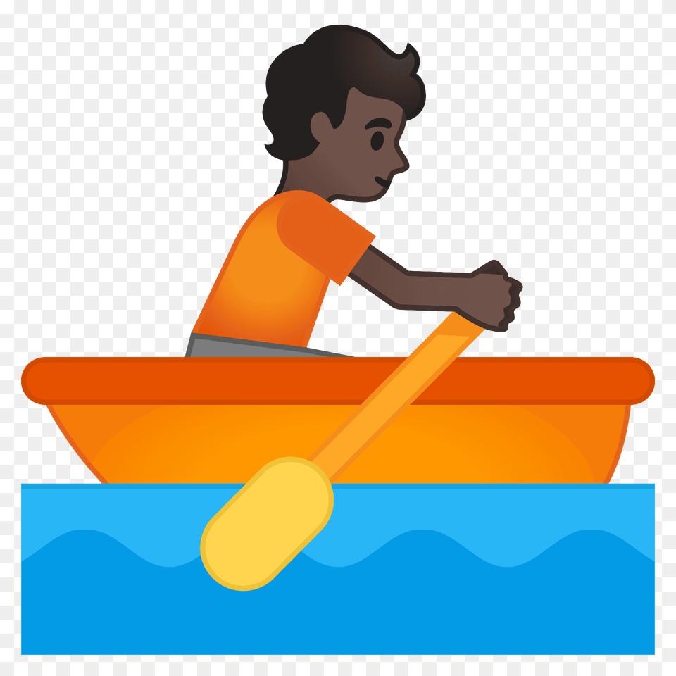 Person Rowing Boat Emoji Clipart, Oars, Paddle, Face, Head Png