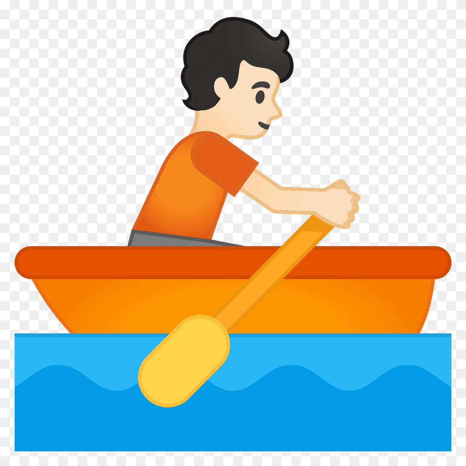 Person Rowing Boat Emoji Clipart, Oars, Paddle, Face, Head Free Png