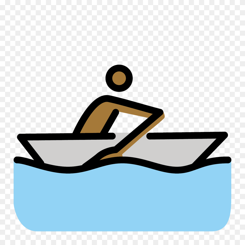 Person Rowing Boat Emoji Clipart, Water Png Image