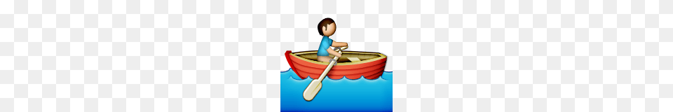 Person Rowing Boat Emoji On Apple Ios, Watercraft, Vehicle, Dinghy, Transportation Png
