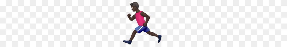 Person Running Dark Skin Tone Emoji On Apple Ios, Kneeling, Adult, Female, Woman Free Transparent Png