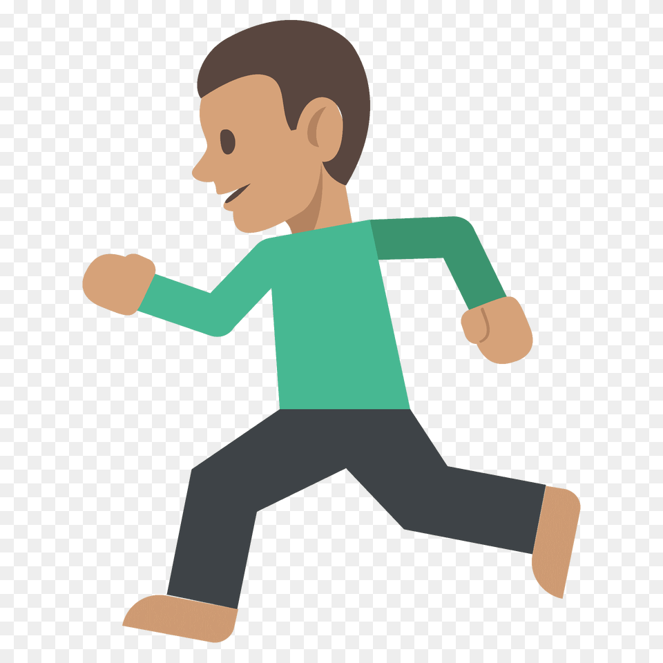 Person Running Emoji Clipart, Face, Head, Martial Arts, Sport Png Image