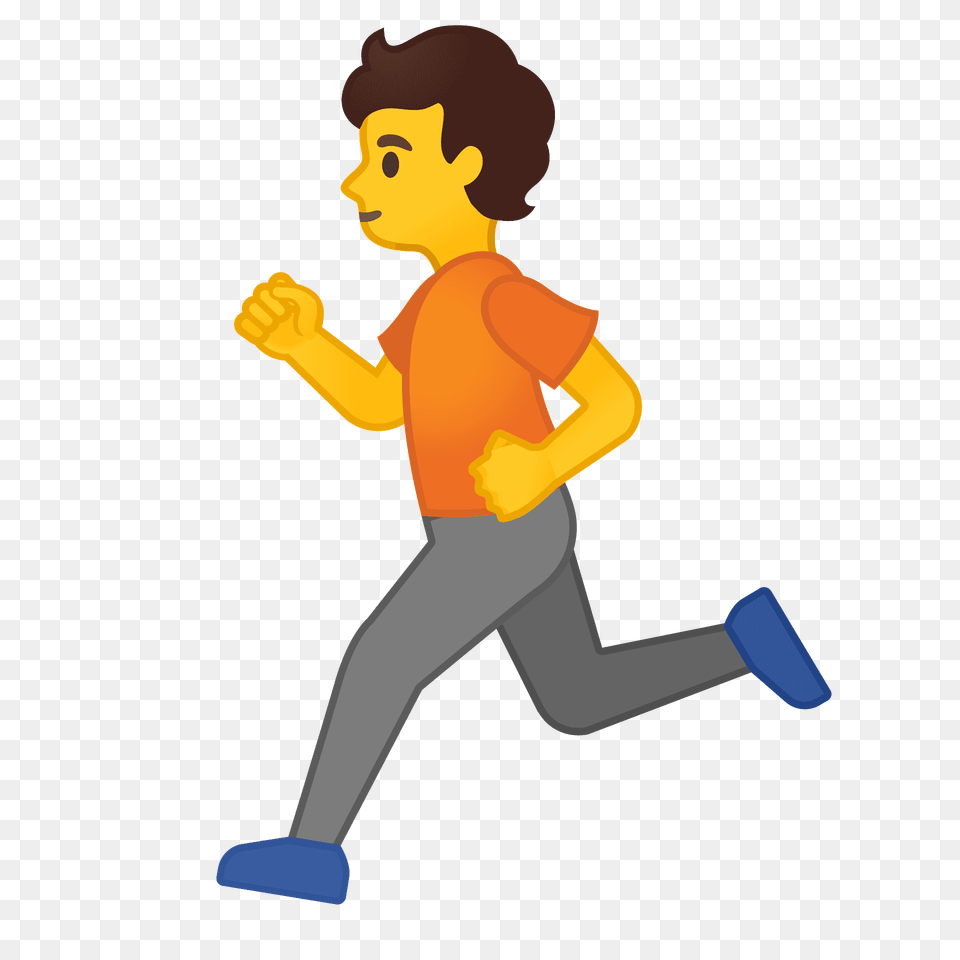 Person Running Emoji Clipart, Baby, Walking, Face, Head Png Image