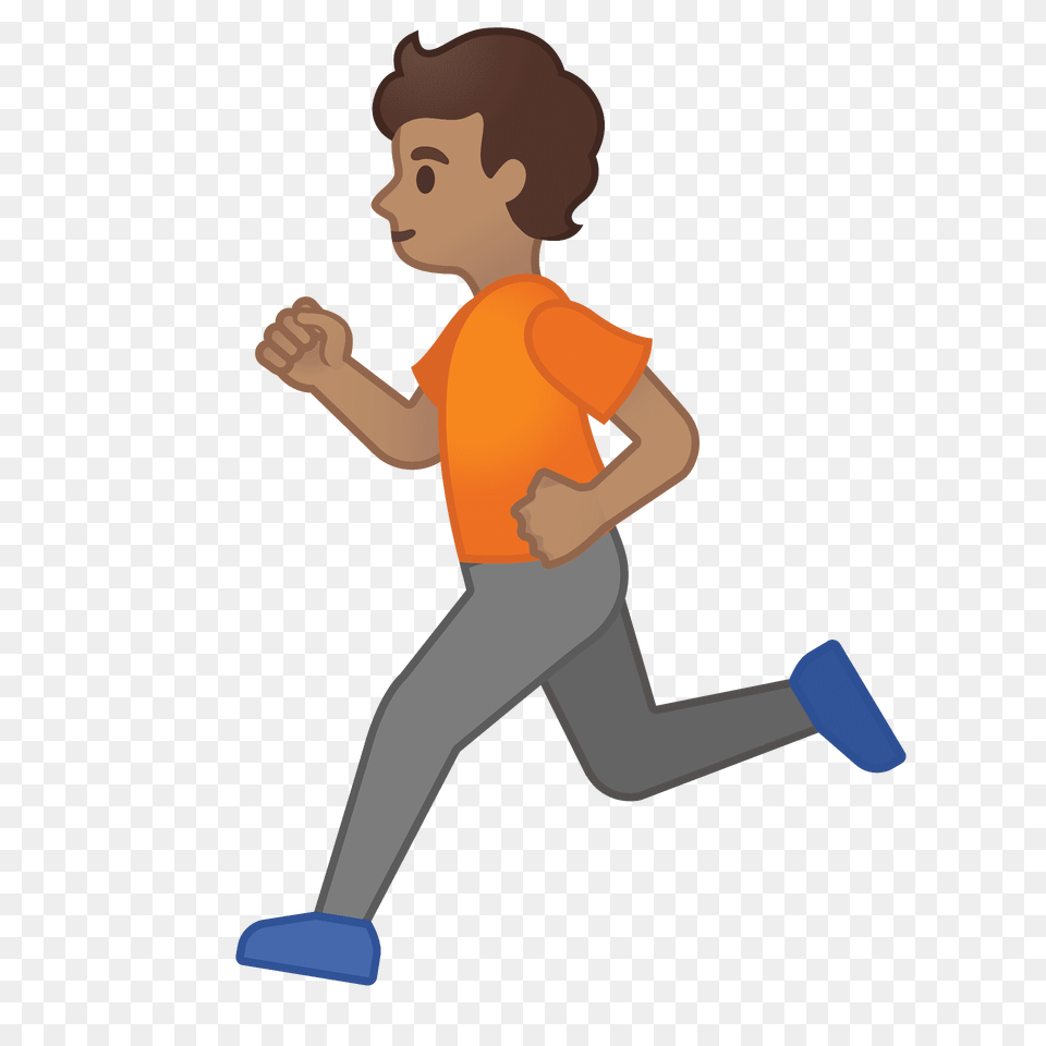 Person Running Emoji Clipart, Baby, Walking, Face, Head Png Image