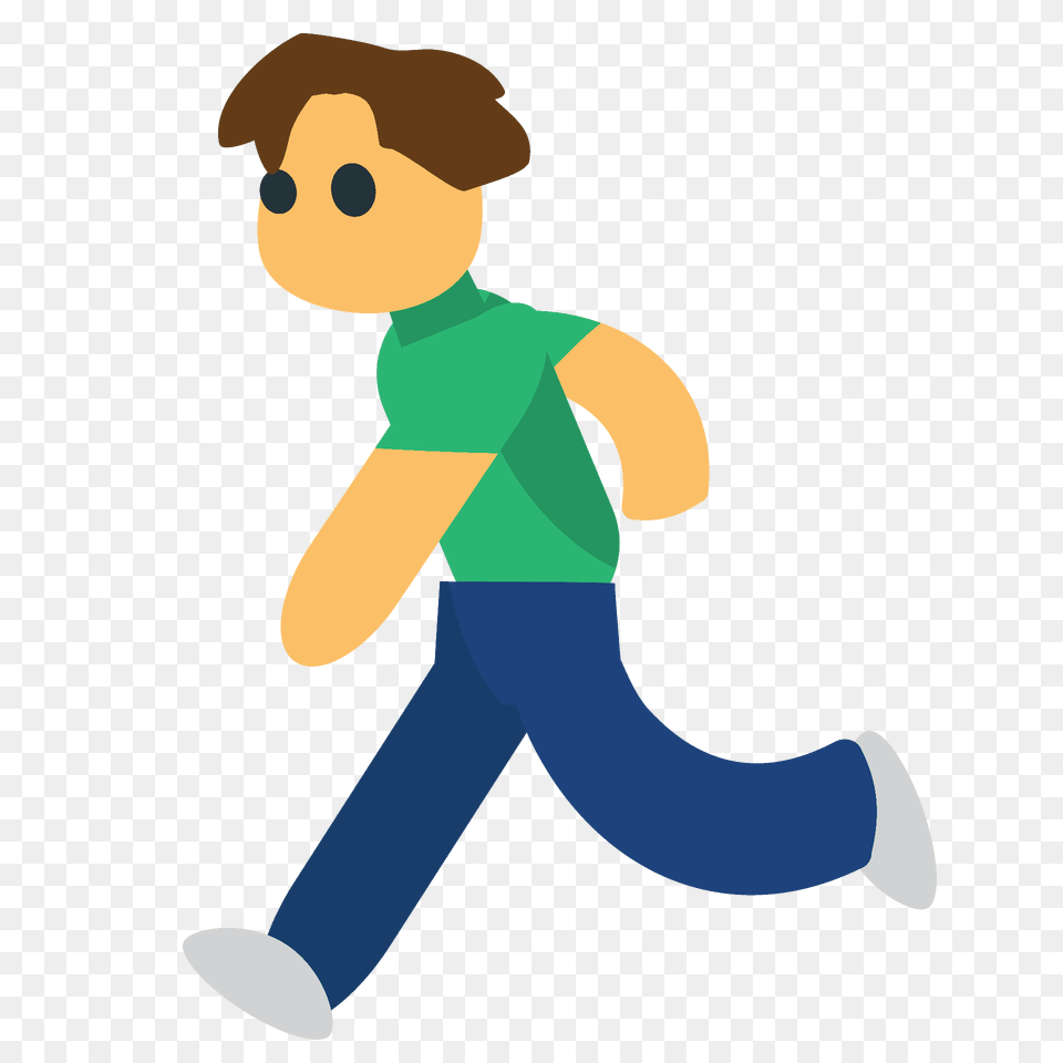 Person Running Emoji Clipart, Clothing, Walking, Pants, Photography Png Image