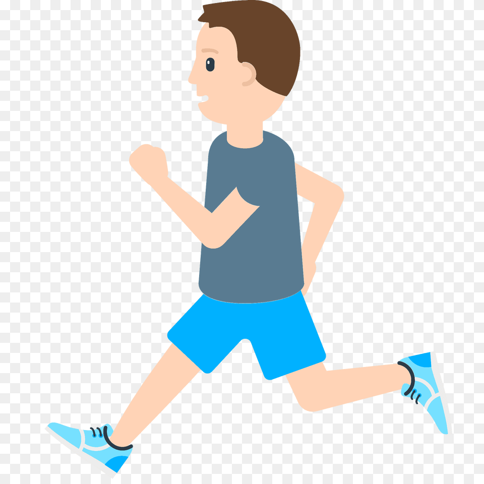 Person Running Emoji Clipart, Clothing, Shorts, Walking, Face Png