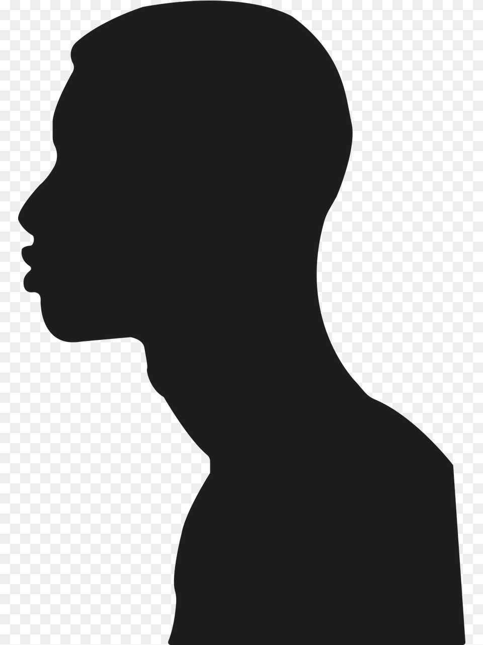 Person Shadow Dark Sombra De Persona De Perfil, Body Part, Face, Head, Neck Png Image