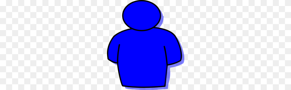 Person Shape Blue Clip Art, Clothing, Hood, Knitwear, Sweater Free Png