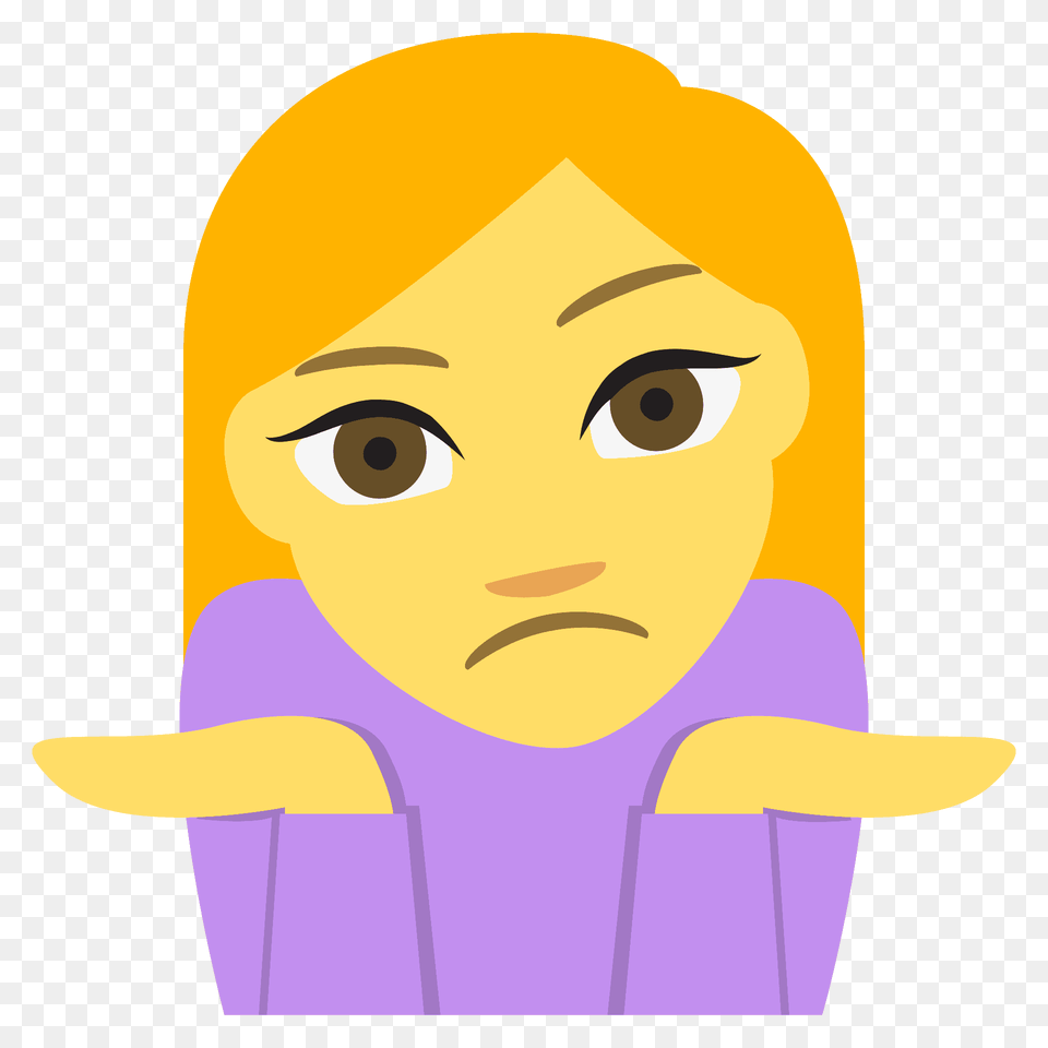 Person Shrugging Emoji Clipart, Baby, Face, Head, Photography Free Png
