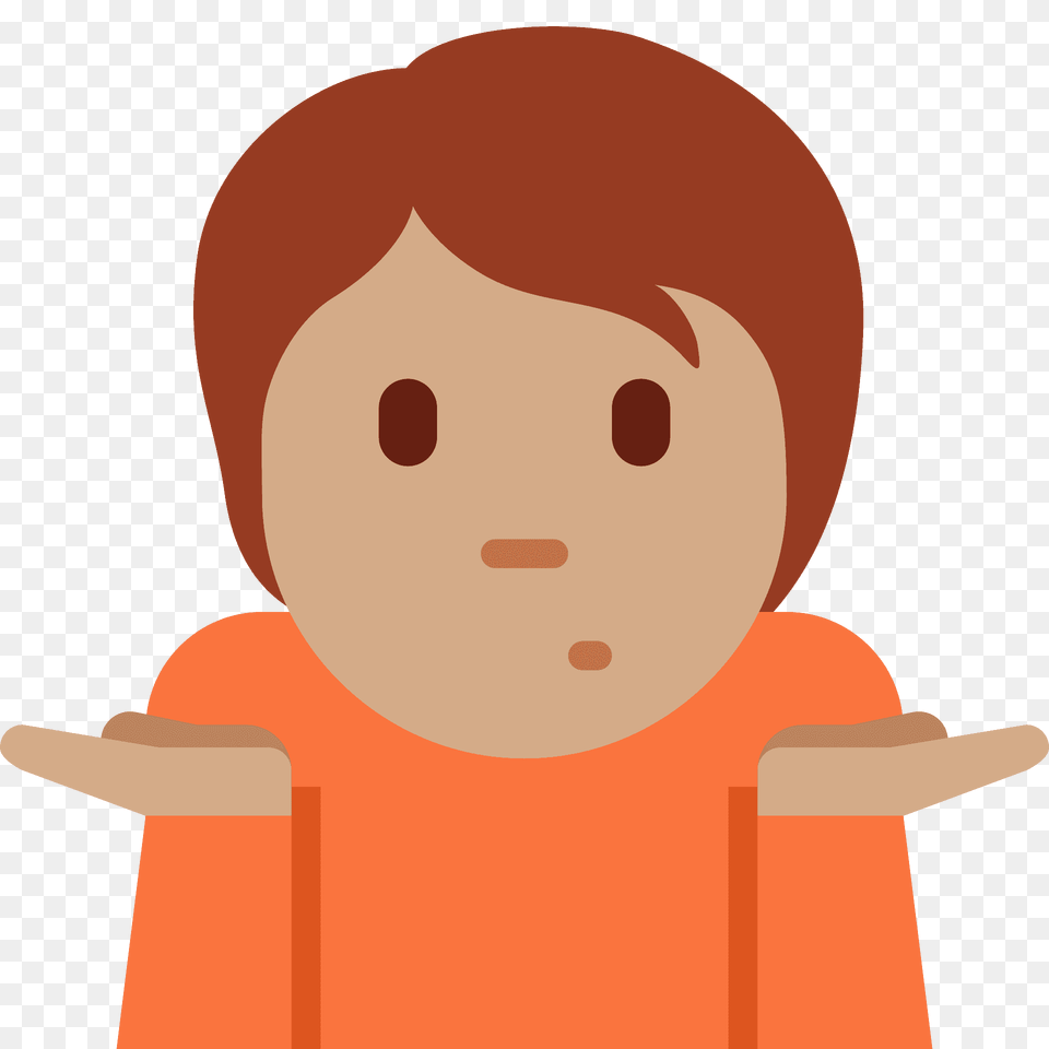 Person Shrugging Emoji Clipart, Face, Head, Photography, Portrait Png Image