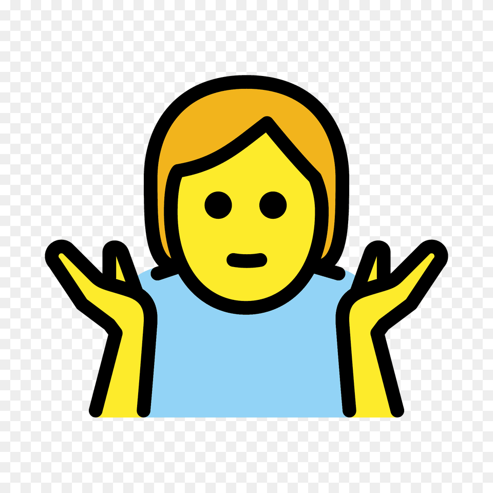 Person Shrugging Emoji Clipart, Face, Head, Photography, Portrait Png