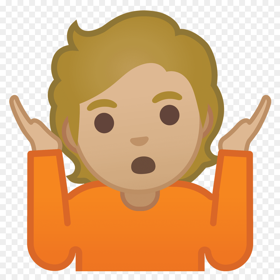 Person Shrugging Emoji Clipart, Body Part, Finger, Hand, Face Png