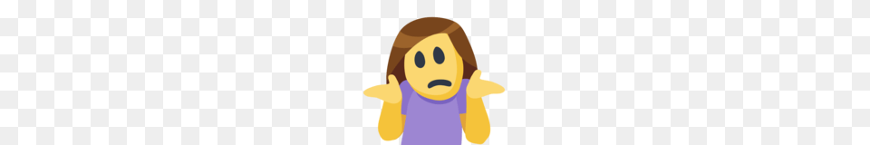 Person Shrugging Emoji On Facebook, Plush, Toy, Face, Head Free Transparent Png