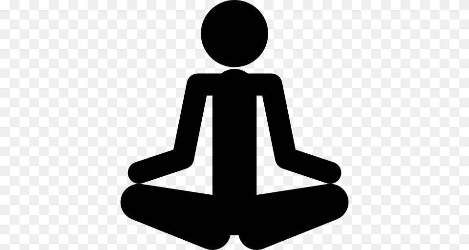 Person Silhouette In Meditation Posture In Spa Free Transparent Png