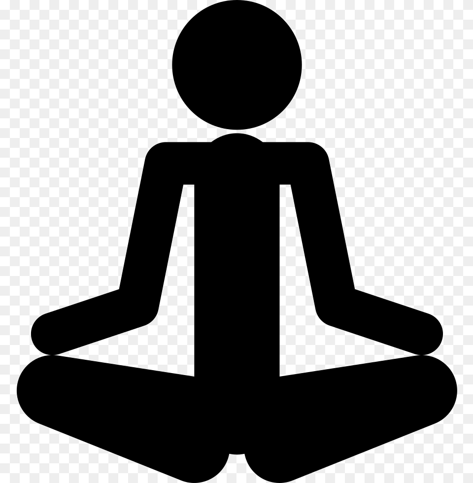 Person Silhouette In Posture Icono Relax Free Transparent Png