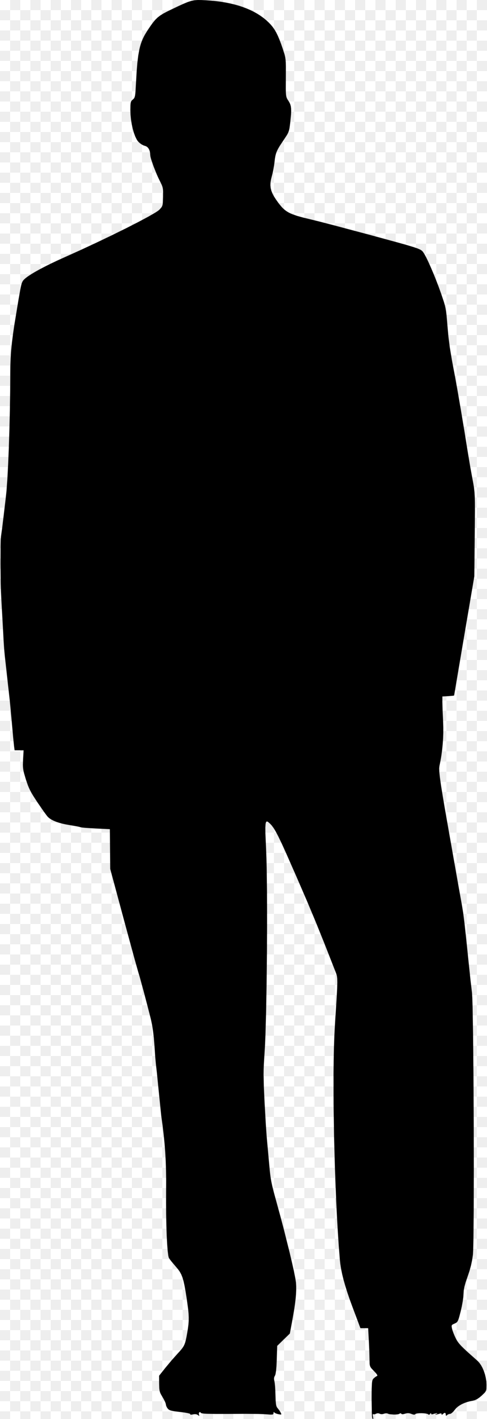 Person Silhouette Background, Gray Free Transparent Png