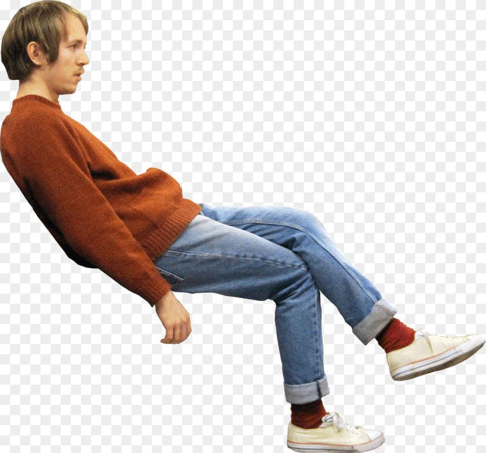 Person Sitting Back Person Sitting, Boy, Sneaker, Shoe, Pants Png