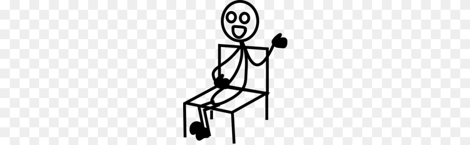 Person Sitting Clipart, Gray Png Image