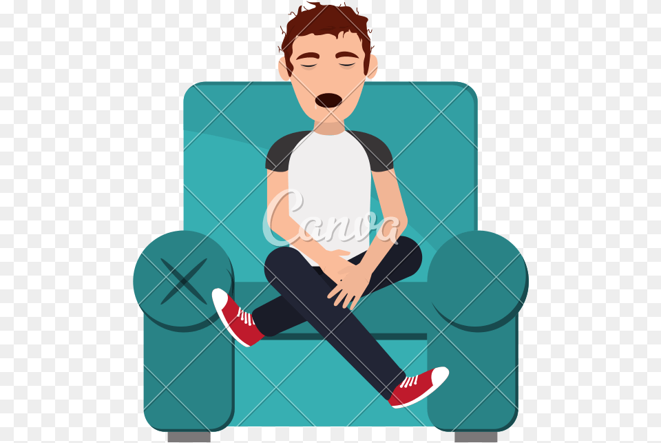 Person Sitting Down Persona En Un Sofa Transparent Persona En Sofa, Boy, Child, Male, Face Png Image