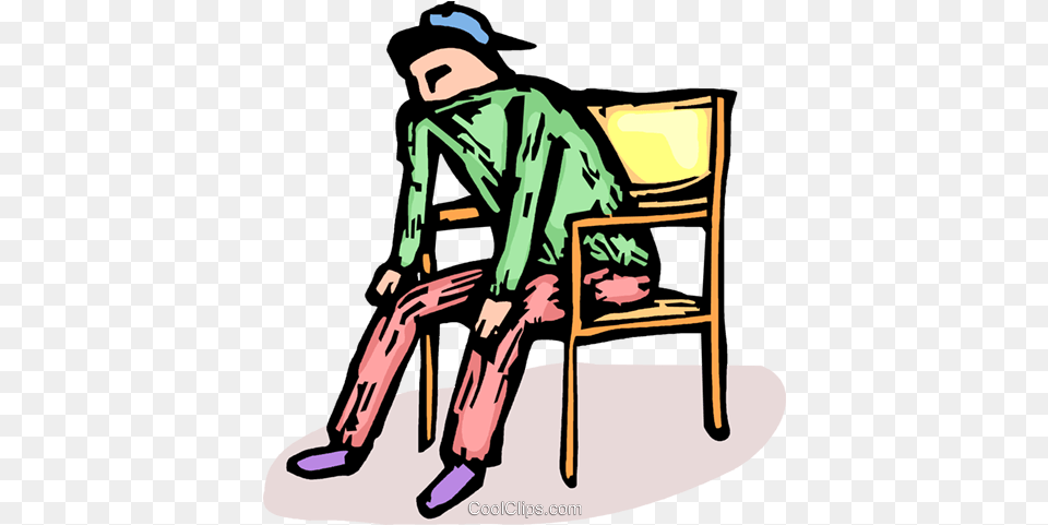 Person Sitting In A Chair Royalty Vector Clip Art Persona Seduta Su Una Sedia, Furniture, Clothing, Footwear, Shoe Free Transparent Png