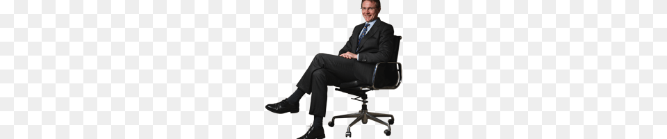 Person Sitting In Chair Front View, Accessories, Suit, Tie, Formal Wear Free Png Download