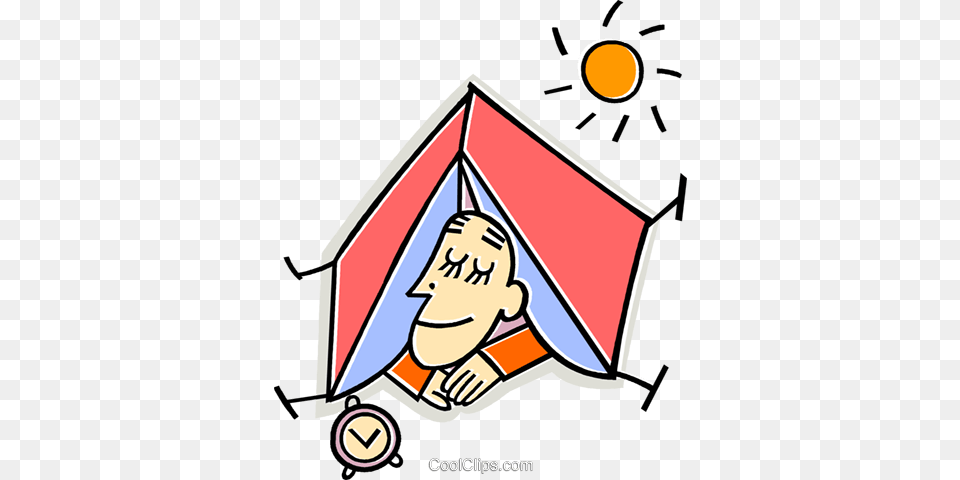 Person Sleeping In A Tent Royalty Vector Clip Art, Face, Head, Toy Free Png