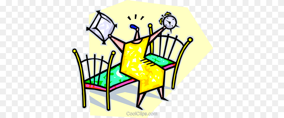 Person Sleeping In And Now Late Royalty Free Vector Clip Art, Furniture, Dynamite, Weapon Png