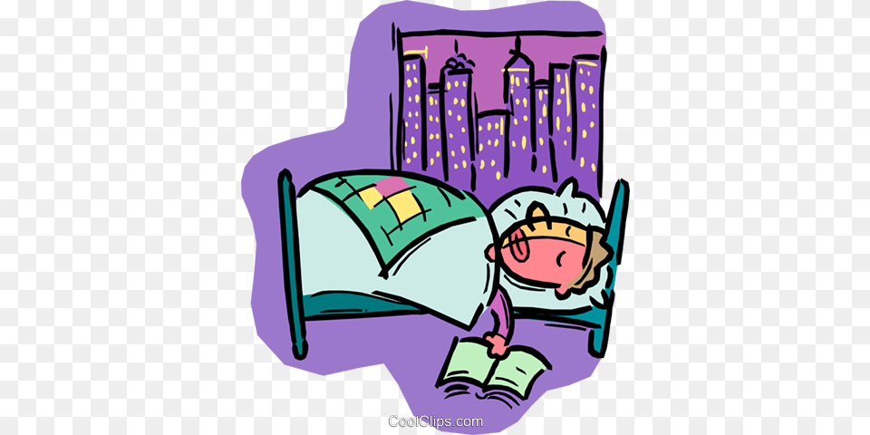 Person Sleeping In Bed Royalty Vector Clip Art Illustration, Baby, Device, Grass, Lawn Png Image