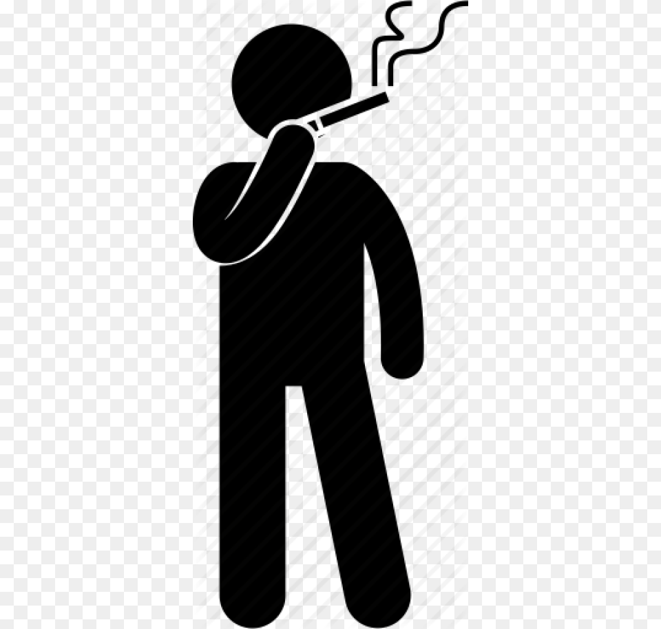 Person Smoking Icon, Architecture, Building, Silhouette Free Png Download
