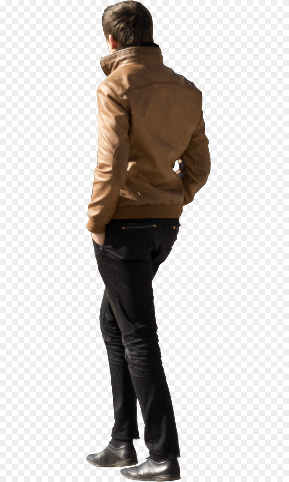 Person Standing Back, Sleeve, Pants, Long Sleeve, Jacket Free Png