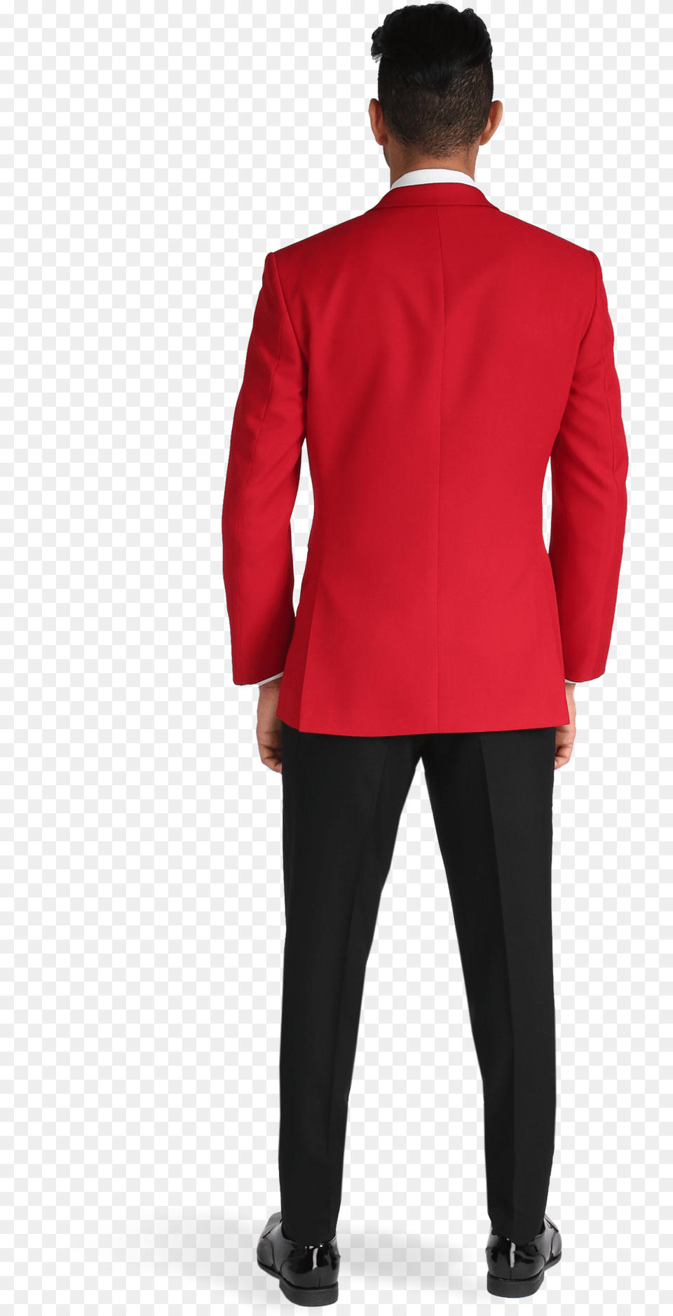 Person Standing Back Back Of Person Standing, Tuxedo, Suit, Long Sleeve, Jacket Png Image