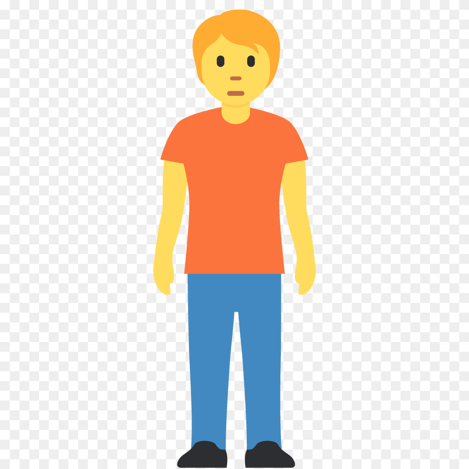 Person Standing Emoji Clipart, Boy, Child, Male, Clothing Free Png