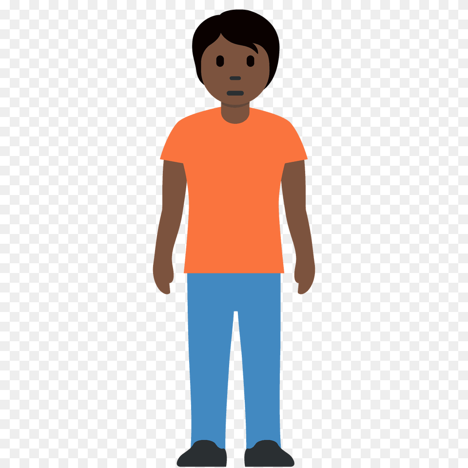 Person Standing Emoji Clipart, T-shirt, Clothing, Pants, Male Png