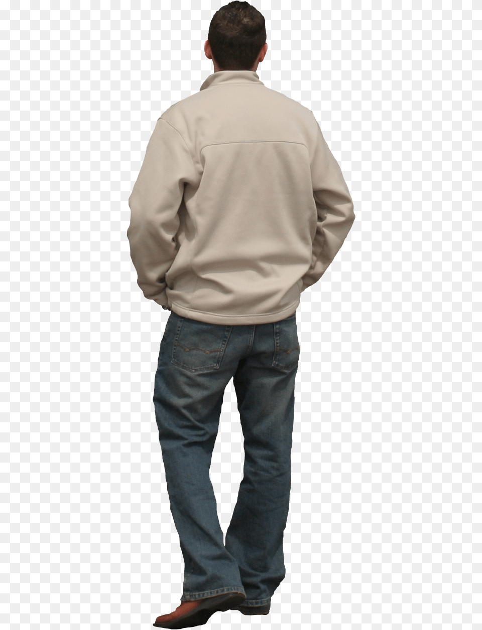 Person Standing Looking 1 People Back Standing, Jacket, Sleeve, Clothing, Coat Png Image