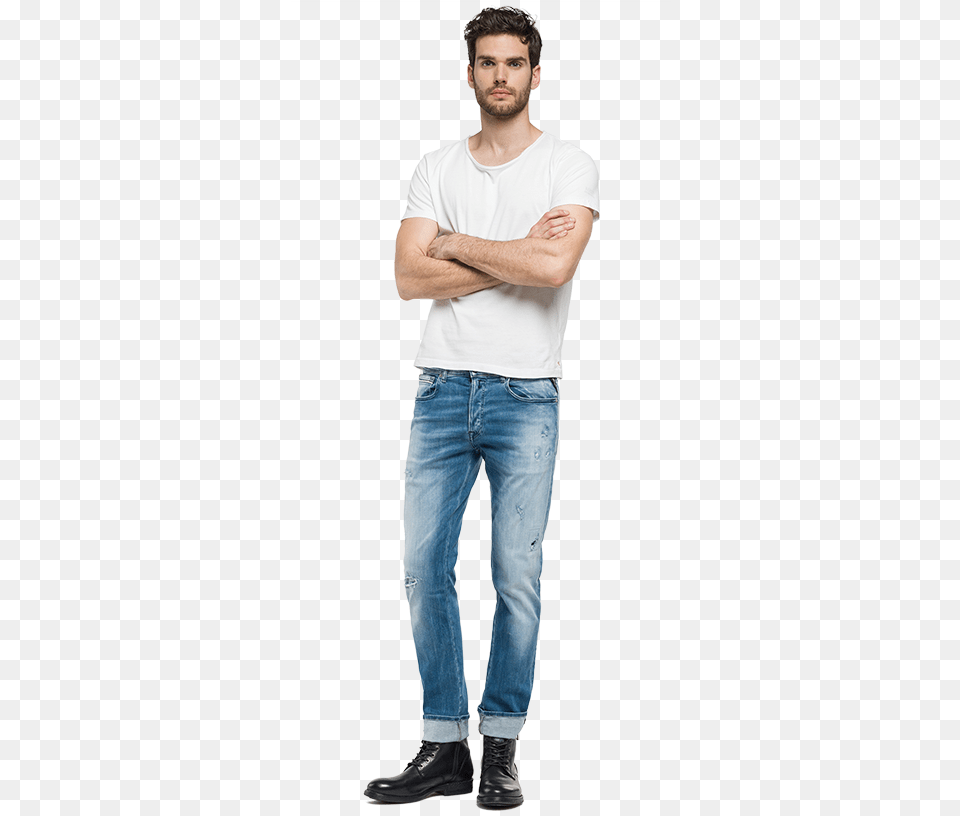 Person Standing Man With Jeans, Clothing, Pants, Adult, Male Png Image