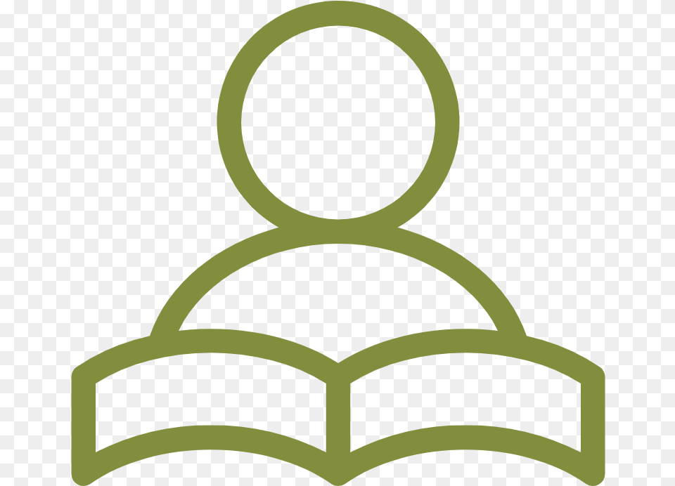 Person Studying Icon Circle, Green, Symbol, Device, Grass Png
