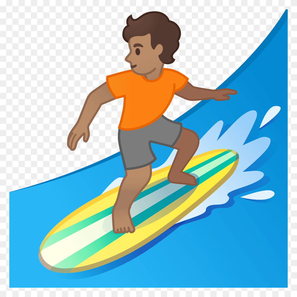 Person Surfing Emoji Clipart, Water, Sport, Leisure Activities, Nature Free Png Download