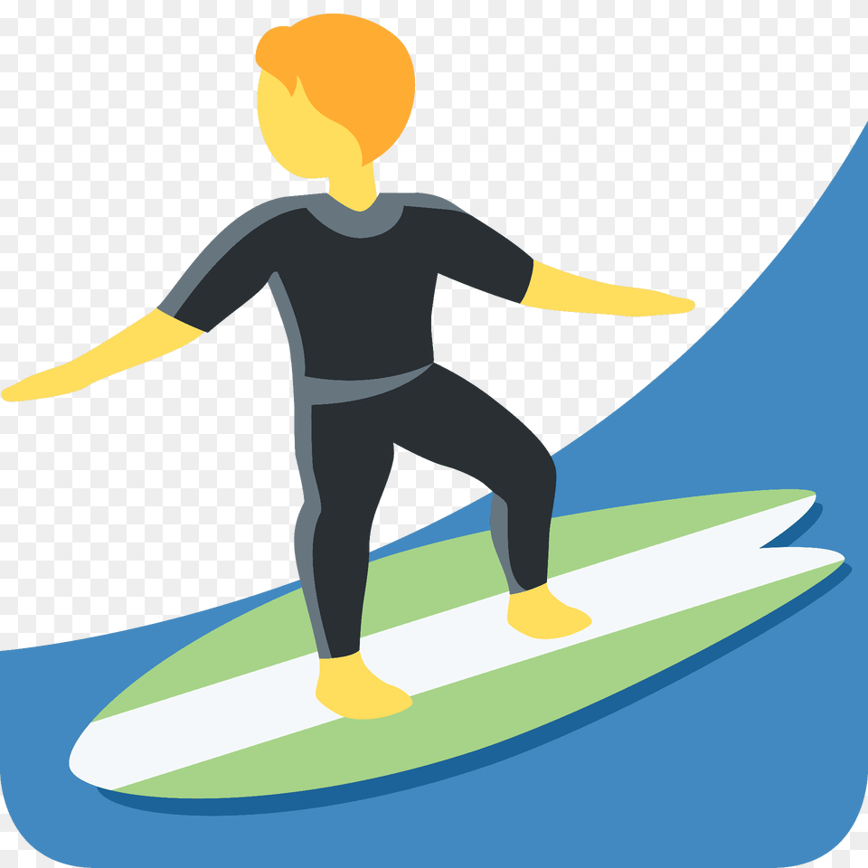 Person Surfing Emoji Clipart, Leisure Activities, Nature, Outdoors, Sea Free Transparent Png