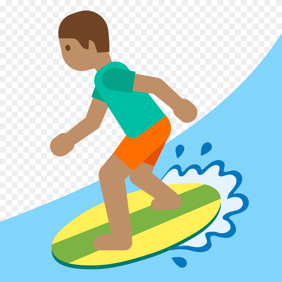 Person Surfing Emoji Clipart, Water, Sport, Sea Waves, Sea Png