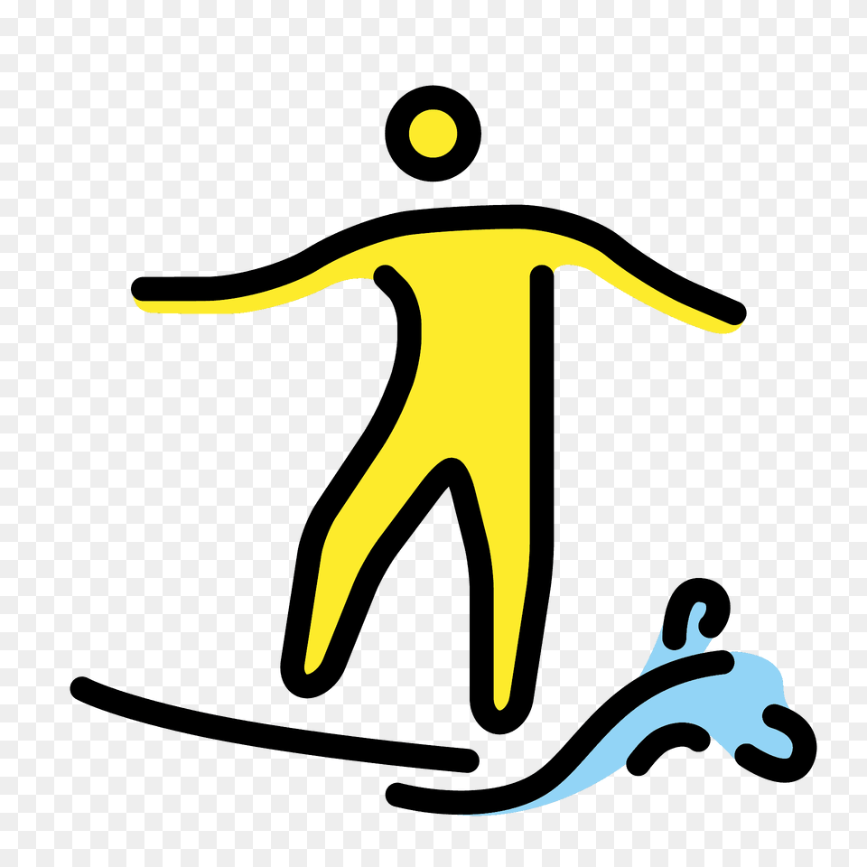 Person Surfing Emoji Clipart, Outdoors, Logo, Art Png Image