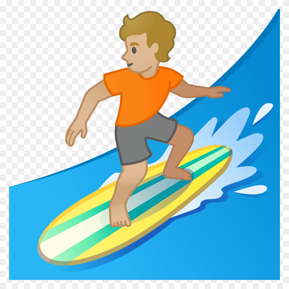 Person Surfing Emoji Clipart, Water, Sport, Leisure Activities, Nature Free Png Download