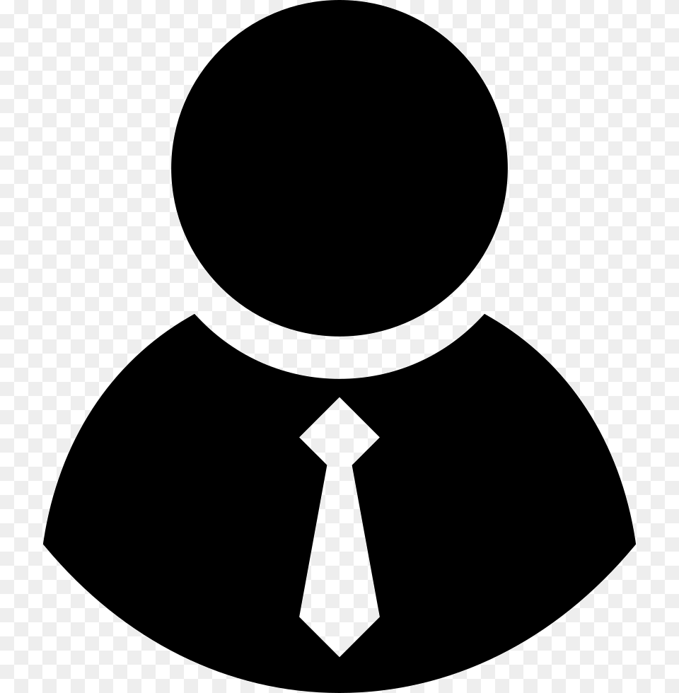 Person Svg Tie Icon Man With Tie Icon, Accessories, Formal Wear, Stencil, Silhouette Png Image