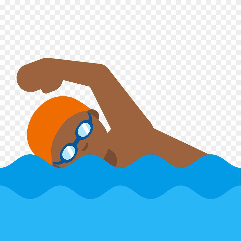 Person Swimming Emoji Clipart, Water Sports, Cap, Clothing, Hat Free Png Download