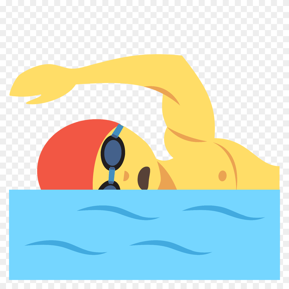 Person Swimming Emoji Clipart, Water Sports, Cap, Clothing, Water Free Png