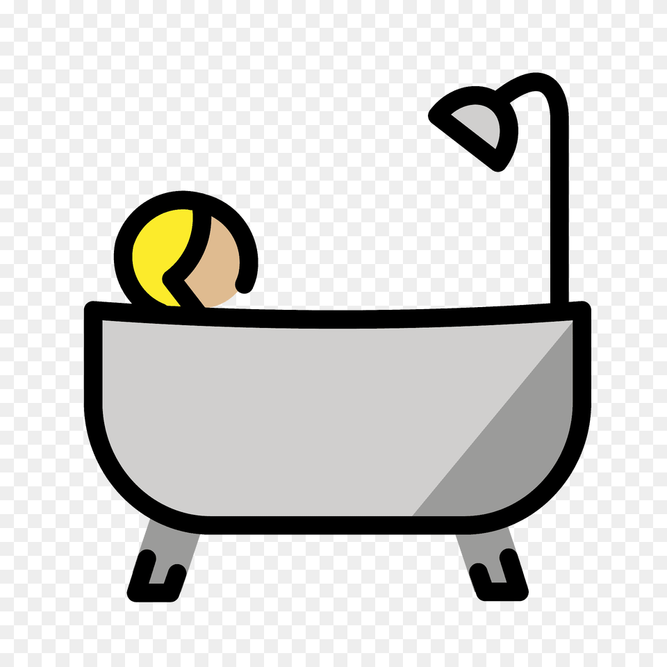 Person Taking Bath Emoji Clipart, Bathing, Bathtub, Tub, Smoke Pipe Free Png