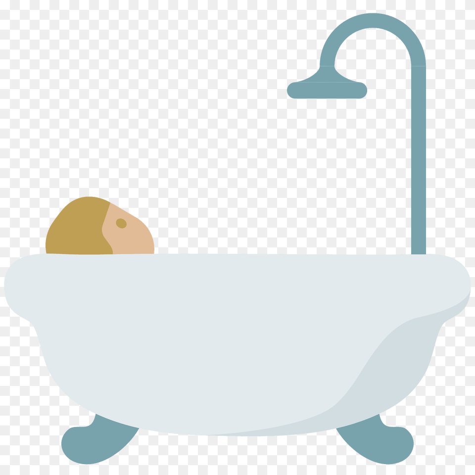 Person Taking Bath Emoji Clipart, Bathing, Bathtub, Tub Png