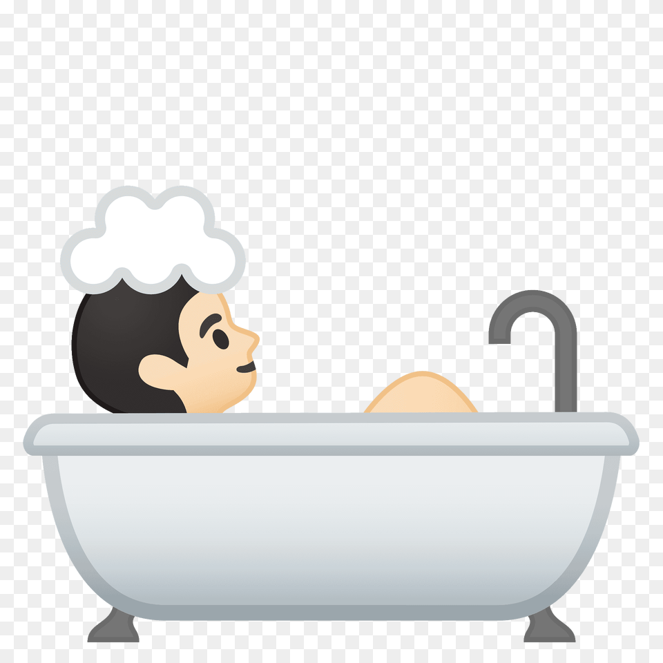 Person Taking Bath Emoji Clipart, Bathing, Bathtub, Tub Free Transparent Png