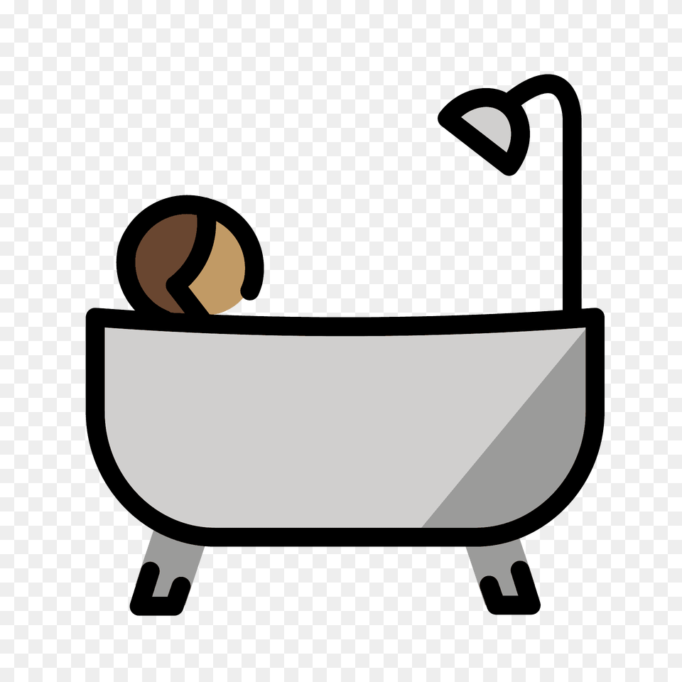 Person Taking Bath Emoji Clipart, Bathing, Bathtub, Tub, Smoke Pipe Png